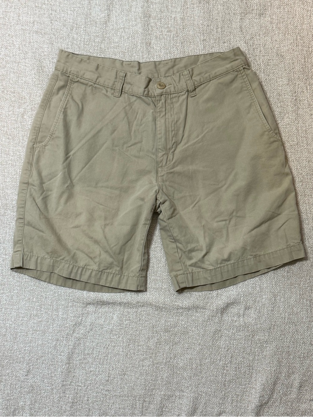Patagonia Men’s 30 Khaki Organic Cotton 7” Shorts Gorpcore Outdoor Chino